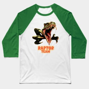 Raptor Dino Team Jurassic velociraptor dinosaur -T shirt Baseball T-Shirt